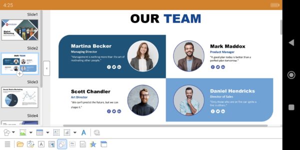 Screenshot Office NX: Presentations Mod APK