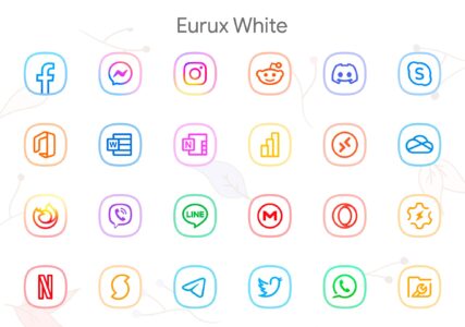 Screenshot Eurux White - Icon Pack Mod APK