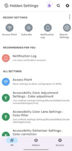 Screenshot MIUI Hidden Settings Activity Mod APK