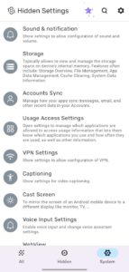 Screenshot MIUI Hidden Settings Activity Mod APK