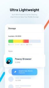 Screenshot Pawxy – Fast VPN & Web Browser Mod APK