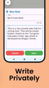 Screenshot Incognito Calculator Tools Mod APK