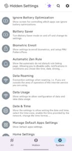 Screenshot MIUI Hidden Settings Activity Mod APK