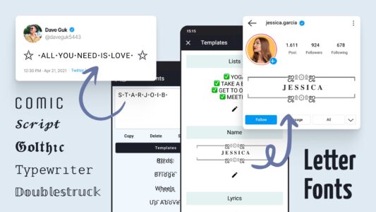 Screenshot Letter Fonts Mod APK