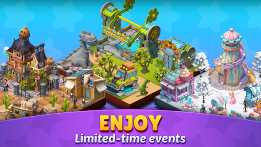 Screenshot Roller Coaster Life Theme Park Mod APK