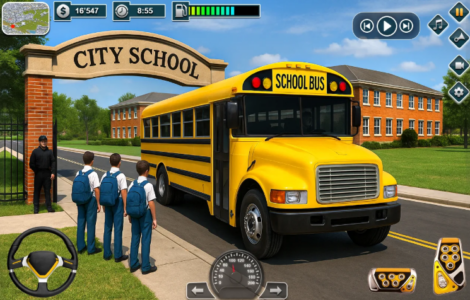 Screenshot School Bus Driving Coach Bus Mod APK