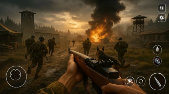 Screenshot Call Of Courage : WW2 Shooting Mod APK