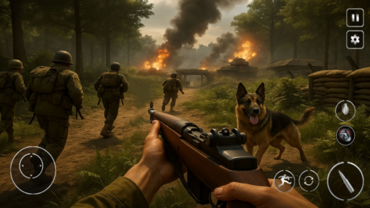 Screenshot Call Of Courage : WW2 Shooting Mod APK