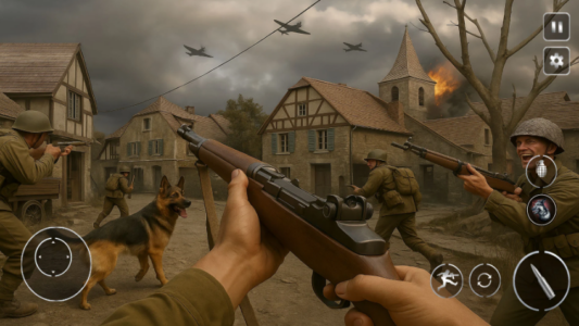 Screenshot Call Of Courage : WW2 Shooting Mod APK