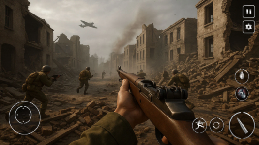 Screenshot Call Of Courage : WW2 Shooting Mod APK