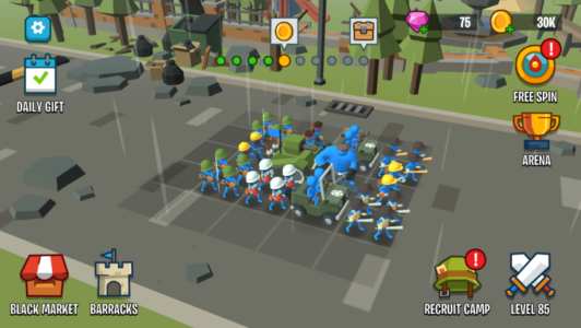 Screenshot Stick Army: World War Strategy Mod APK