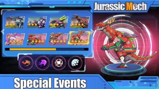 Screenshot Jurassic Mech: Dinosaur War Mod APK