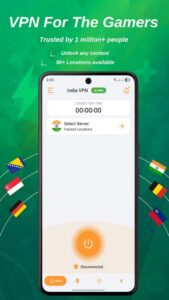 Screenshot India VPN - VPN For The Gamers Mod APK