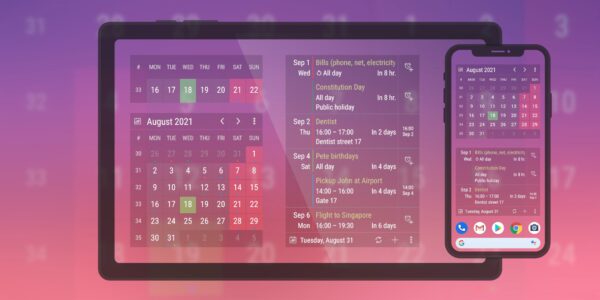 Screenshot Calendar Widget Mod APK