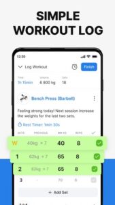 Screenshot Hevy – Gym Log Workout Tracker Mod APK