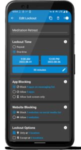 Screenshot Lock Me Out – App & Site Blocker Mod APK
