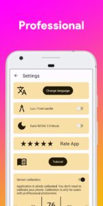 Screenshot Lux Light Meter Photometer PRO Mod APK