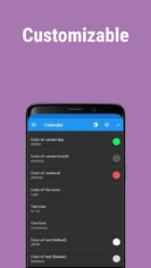 Screenshot Calendar Widget Mod APK