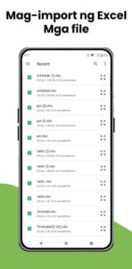Screenshot Excel Spreadsheet Mod APK