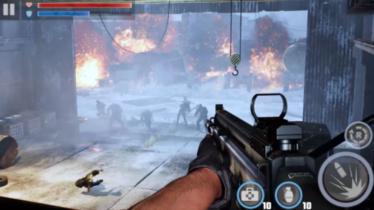 Screenshot Fire Apocalypse: Zombie Games Mod APK