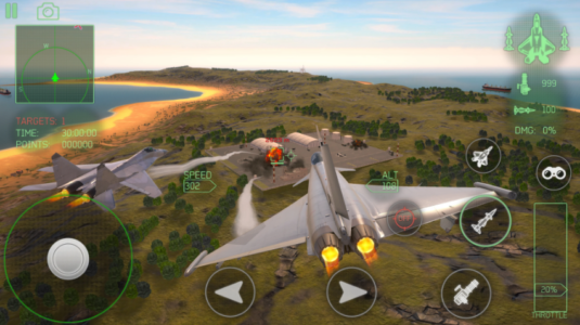 Screenshot Fighter Jet Combat : Warzone Mod APK
