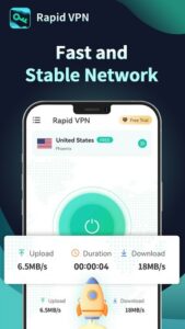 Screenshot Rapid VPN – Safe Secure Proxy Mod APK