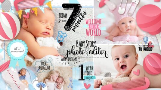 Screenshot Baby Story Photo Editor App Mod APK