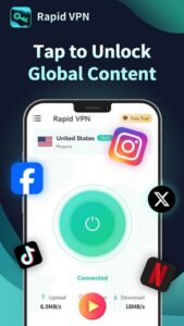 Screenshot Rapid VPN – Safe Secure Proxy Mod APK