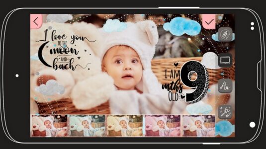 Screenshot Baby Story Photo Editor App Mod APK