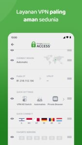 Screenshot Private Internet Access VPN Mod APK