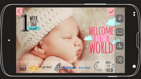Screenshot Baby Story Photo Editor App Mod APK
