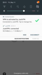 Screenshot JustVPN Mod APK