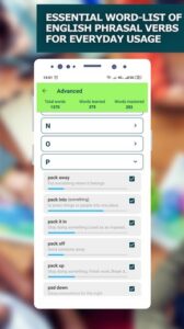 Screenshot English Phrasal Verbs Mod APK