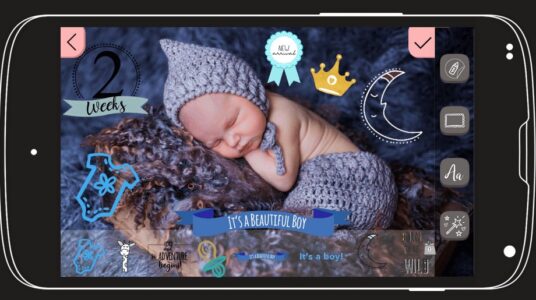 Screenshot Baby Story Photo Editor App Mod APK