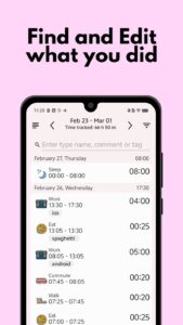 Screenshot aTimeLogger Pro Mod APK