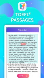 Screenshot Reading – TOEFL® Prep Tests Mod APK