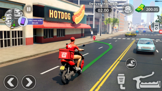 Screenshot Urban Food Delivery Game Mod APK