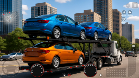 Screenshot Car Carrier Trucking Simulator Mod APK
