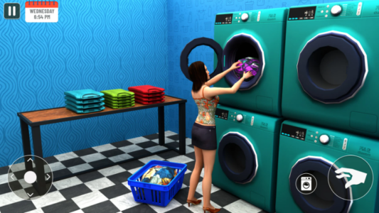 Screenshot Laundry Store Cloth Simulator Mod APK