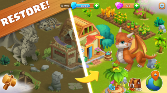 Screenshot Dragon Farm: Island Adventure Mod APK
