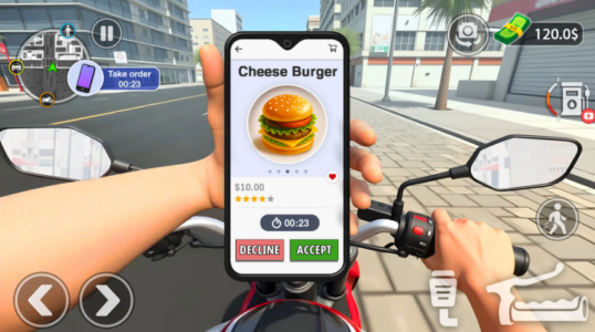 Screenshot Urban Food Delivery Game Mod APK