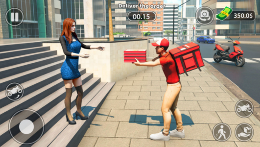 Screenshot Urban Food Delivery Game Mod APK