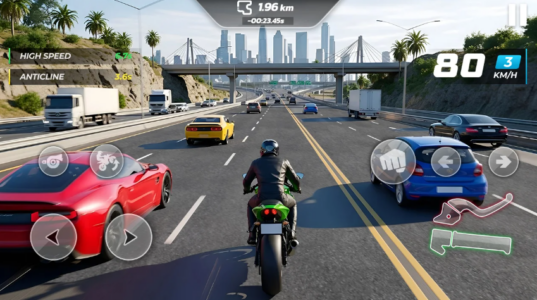Screenshot Motor Speed Traffic 3D Mod APK
