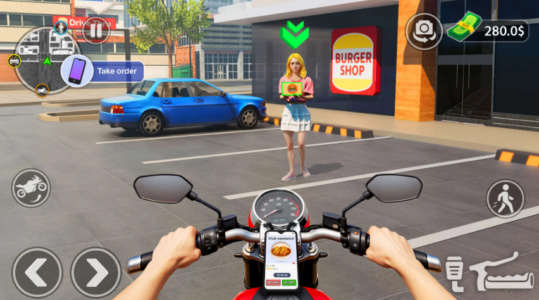 Screenshot Urban Food Delivery Game Mod APK