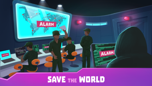 Screenshot Hacker or Dev Tycoon Tap Sim Mod APK