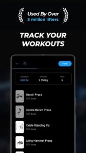 Screenshot Lyfta: Gym Log Workout Tracker Mod APK