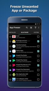 Screenshot App Freezer Mod APK