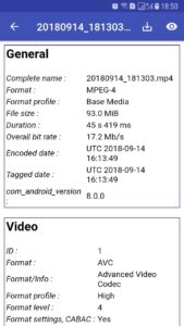 Screenshot MediaInfo Mod APK