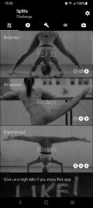 Screenshot Splits. Stretching in 30 Days Mod APK