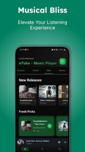 Screenshot eTube - MP3 Music Player Mod APK